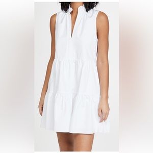 Amanda Uprichard White Sleeveless Saffron Dress. Size S.